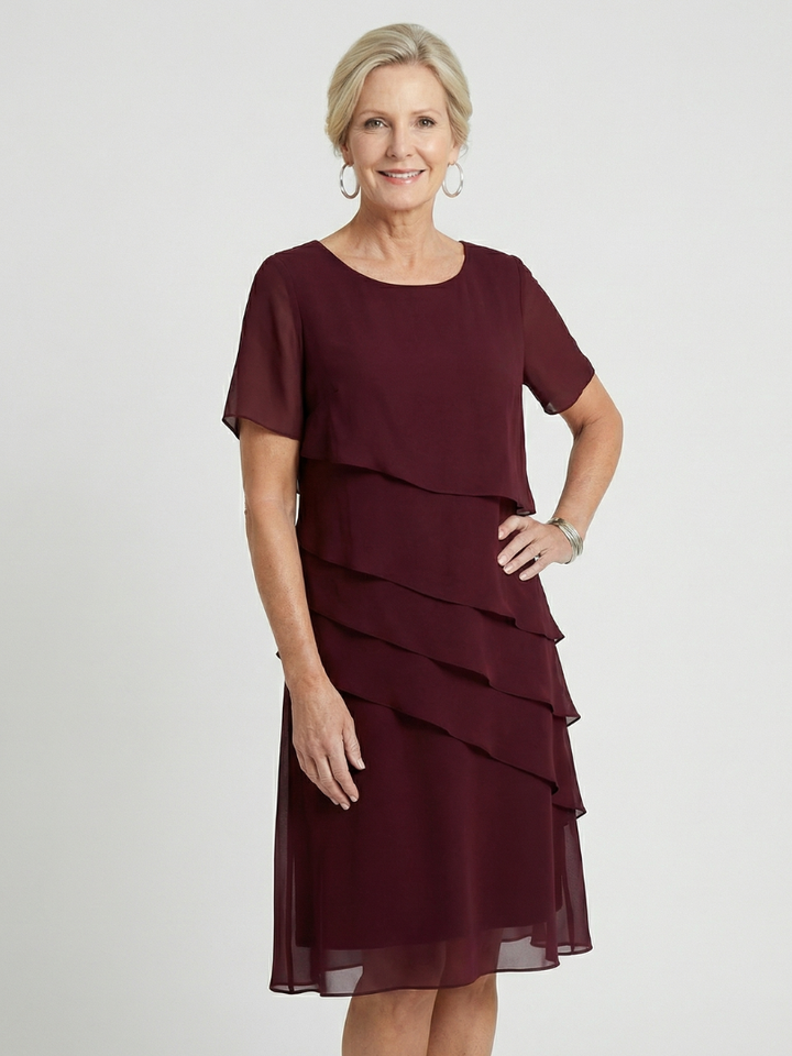 Orson | Vestido hasta la rodilla de contorno suave