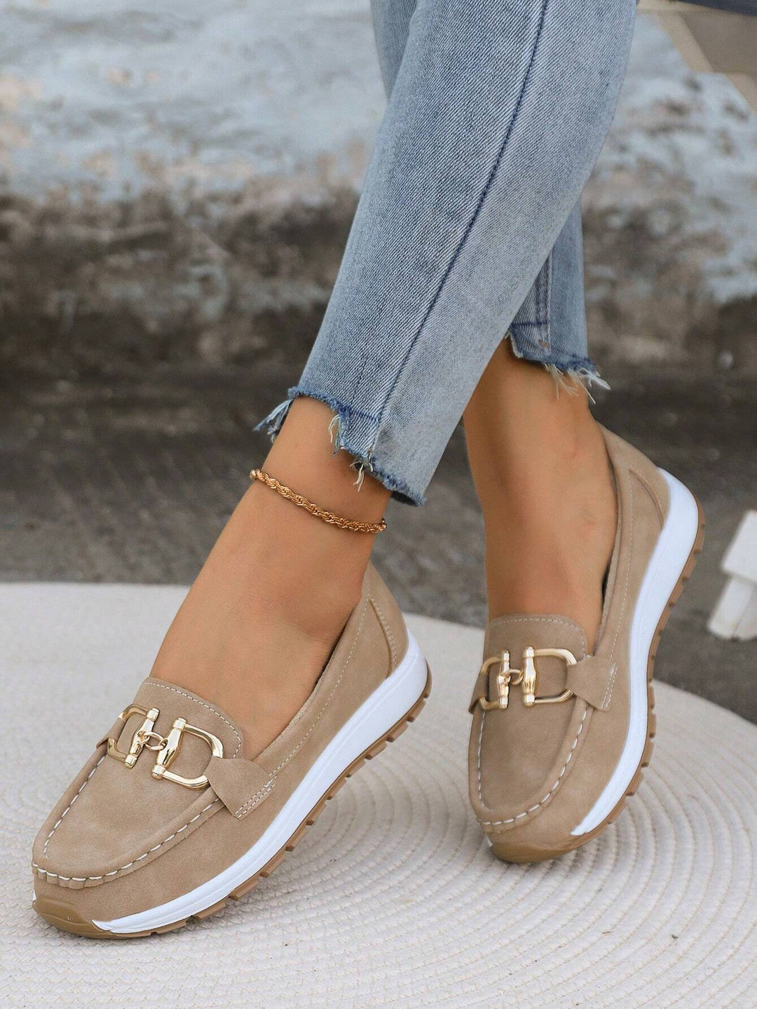 Ellie - Mocasines planos con hebilla