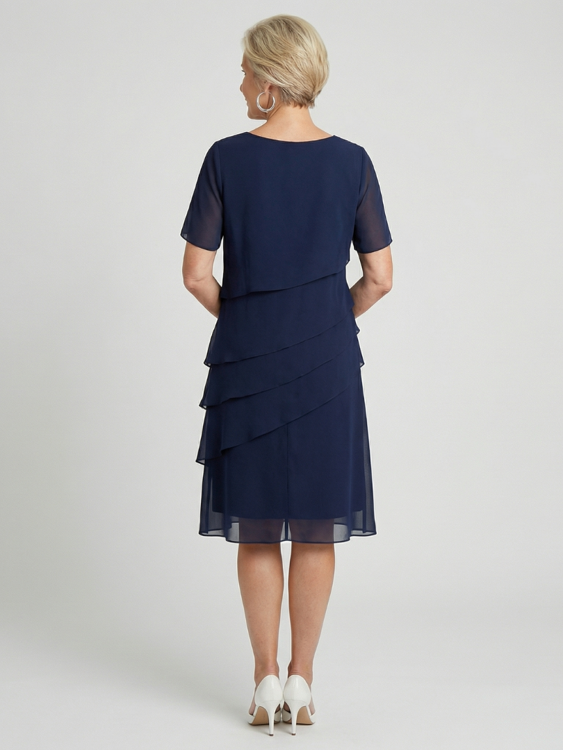 Orson | Vestido hasta la rodilla de contorno suave