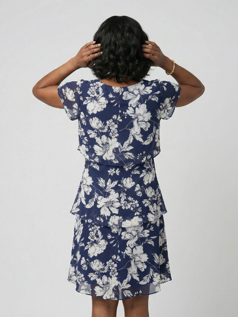 Thea | Vestido floral sutil hasta la rodilla