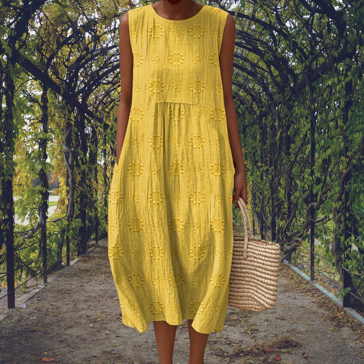 Kira | Vestido elegante sin mangas con bolsillos