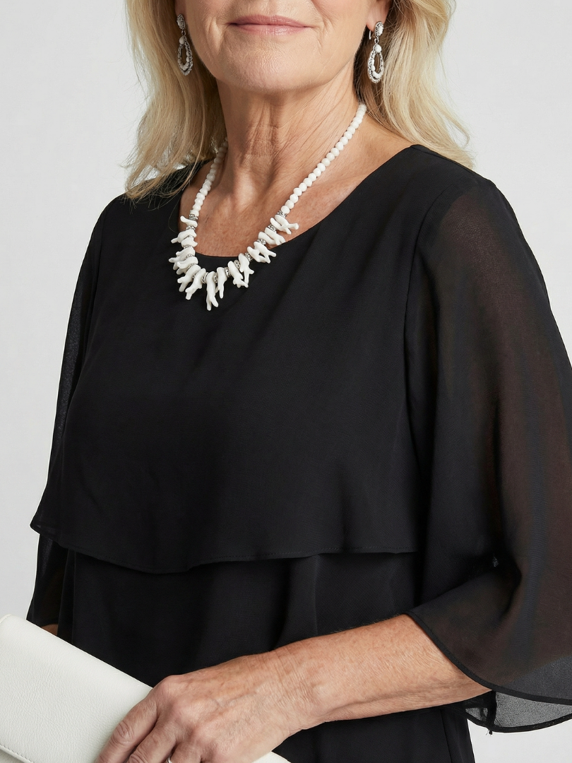 Brent | Vestido midi con capas a capas