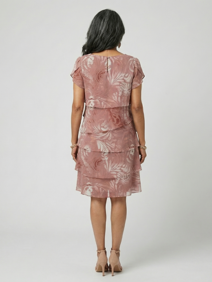 aria | Vestido hasta la rodilla con detalle de motivo suave