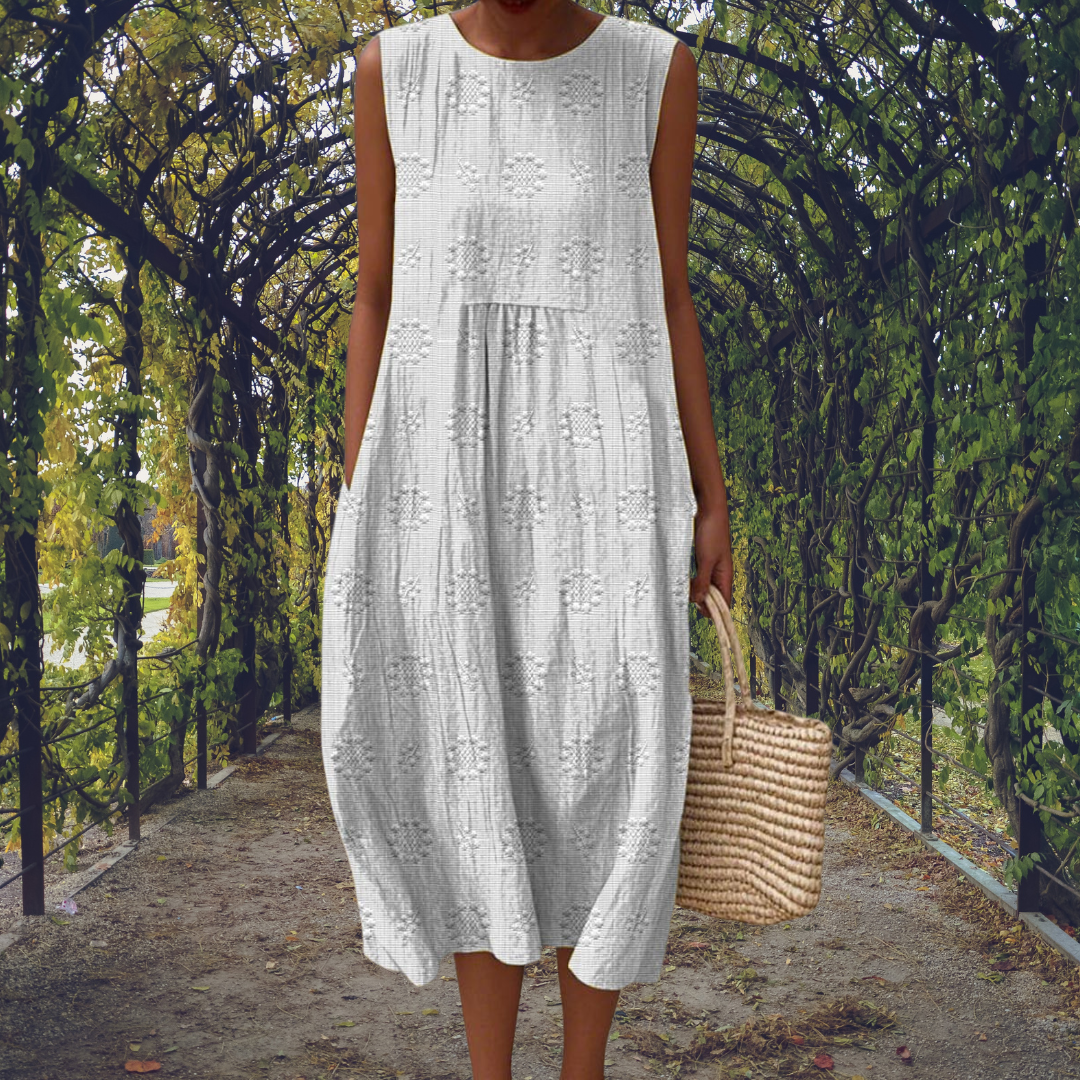 Kira | Vestido elegante sin mangas con bolsillos