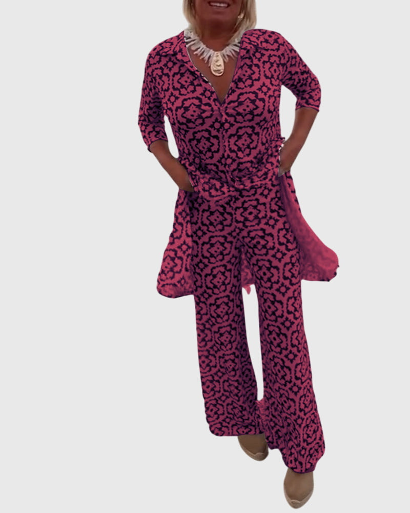 Gabriella™ | Conjunto Elegante Vintage de Dos Piezas