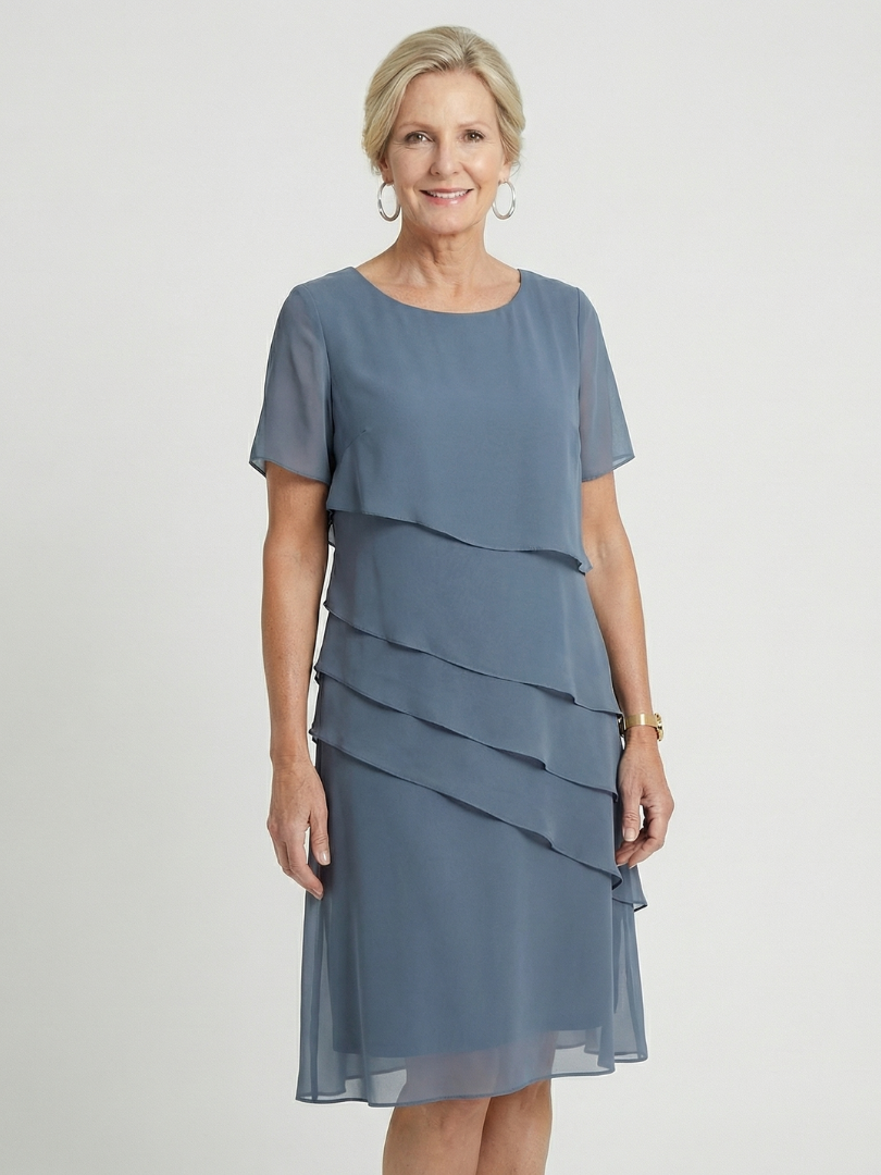 Orson | Vestido hasta la rodilla de contorno suave