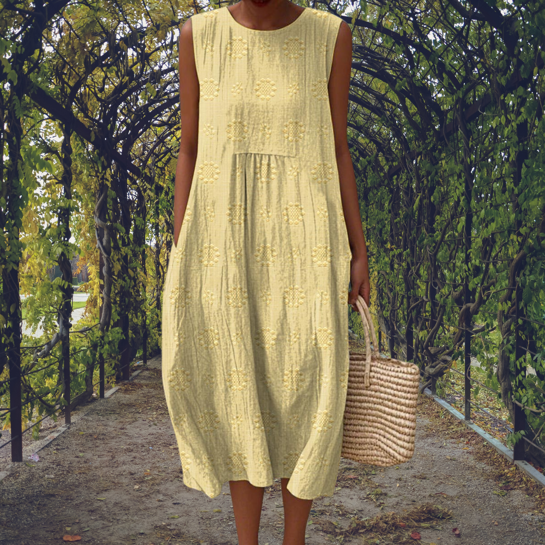 Kira | Vestido elegante sin mangas con bolsillos