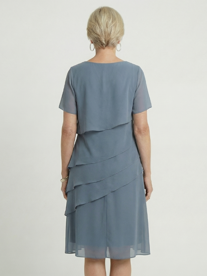 Orson | Vestido hasta la rodilla de contorno suave
