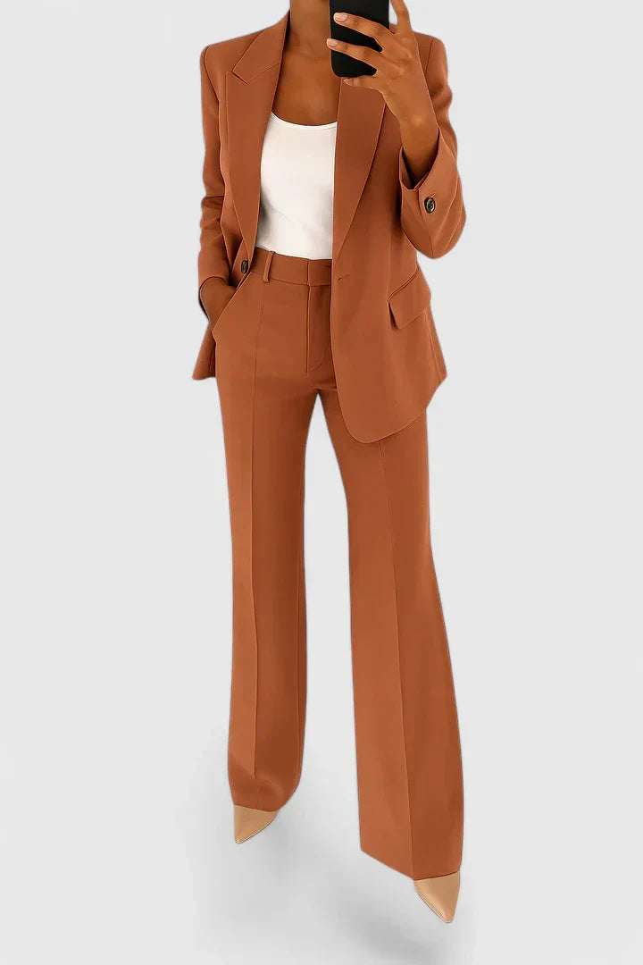 Palynette | Conjunto de Traje Elegante de Dos Piezas