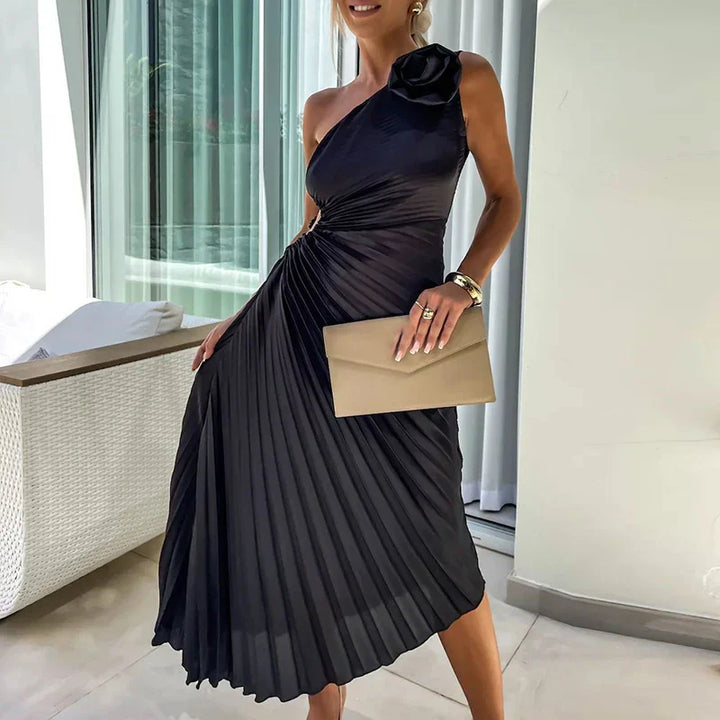 Marivelle - Vestido de Glamour Plisado