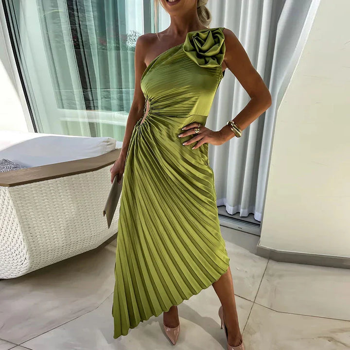 Marivelle - Vestido de Glamour Plisado
