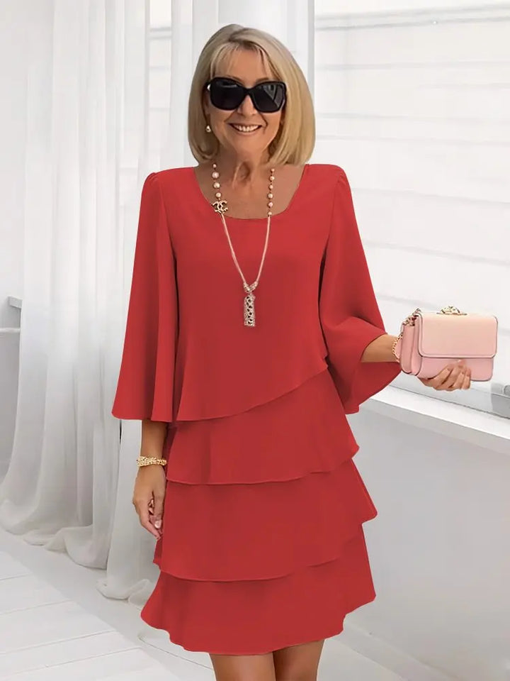 Patricia | Vestido con Volantes de Confort Elegante